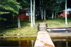 The water front at Three D's Resort, Vilas County, Wisconsin